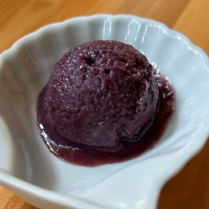 NEW！《気まぐれデザート》ブルーベリーの糀アイス