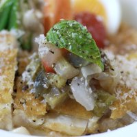 NEW！《気まぐれリゾット》チキンの糀カポナータ添え 玄米トマトリゾット