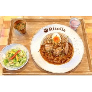 NEW！《ランチ限定》カラダ満たされる「本格カレーセット」〜 スパイス×発酵の深いコク 〜 《特製ポークコンフィ玄米リゾピラフカレー》